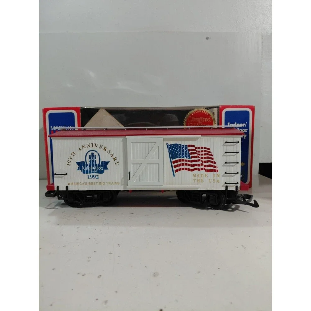 Kalamazoo Trains G Gauge Model Railroad 1992 10th Anniversary Boxcar w/Box